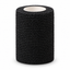 Black self adhesive tattoo grip wrap roll on a white background