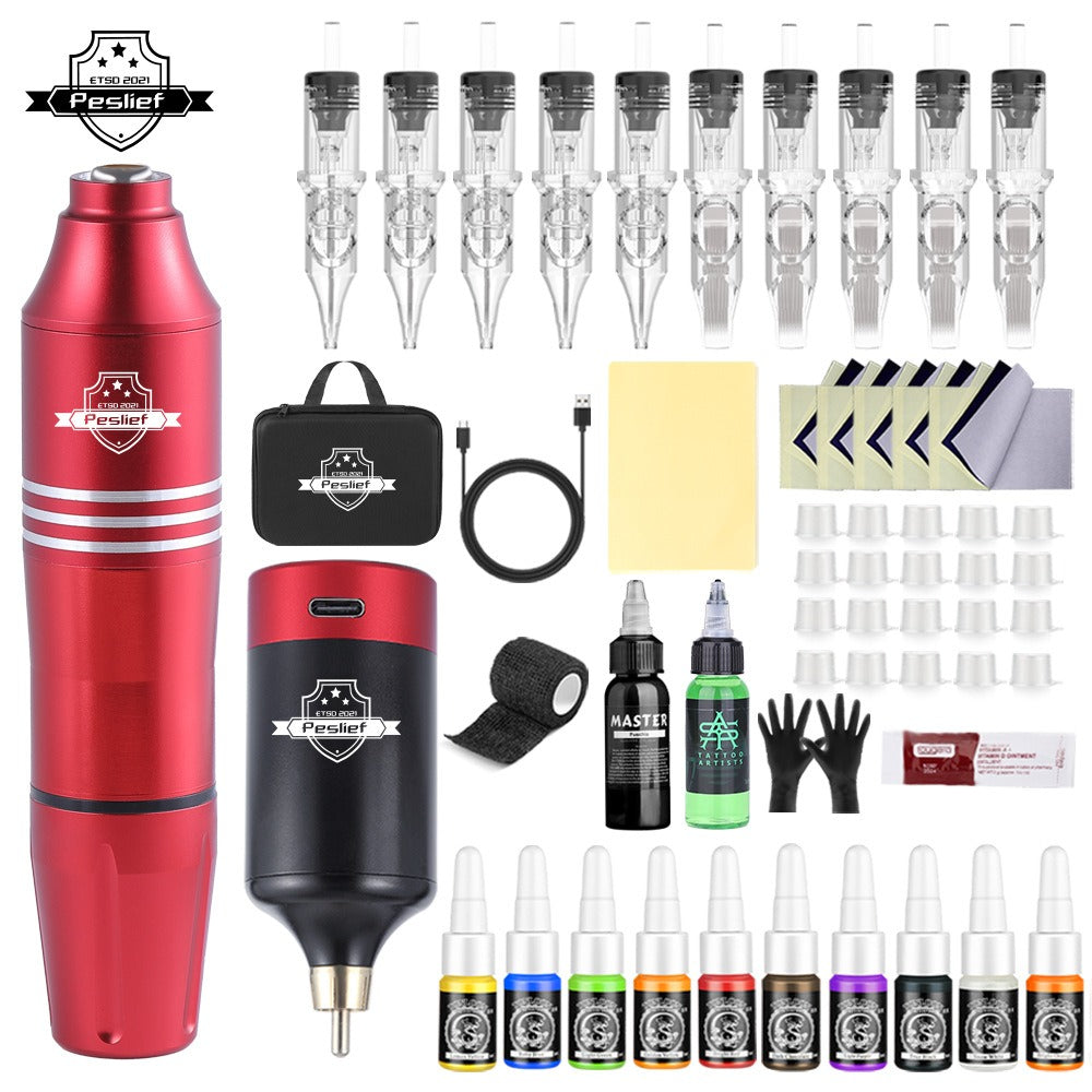 Tattoo Pen Kit in Red or Black Main image