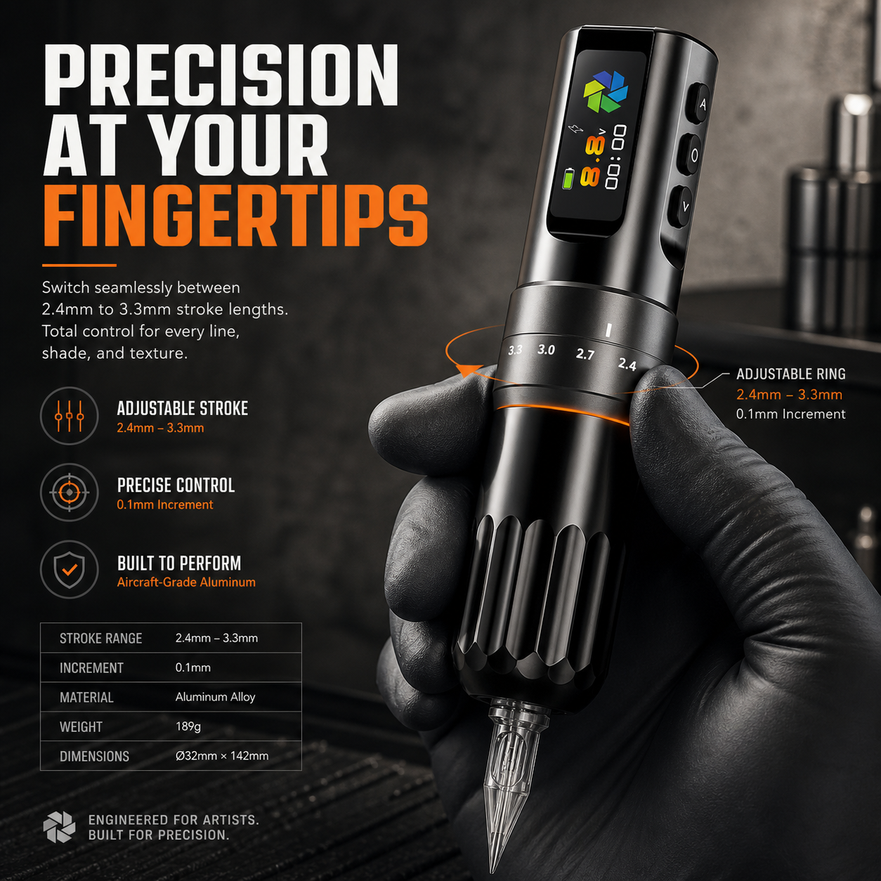 Tattoo F3 Wireless Tattoo Pen Kit Secondary image