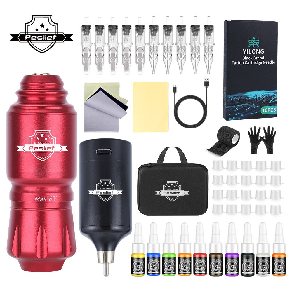 Tattoo Pen Kit in Red or Black
