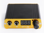 Professional regulated power supply for tattoos, featuring a digital display and adjustable voltage; compatible with tattoo pens.
