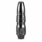 Gray aluminum alloy tattoo pen on a white background