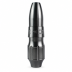 Gray DK direct drive tattoo pen with fluted grip on a white background
