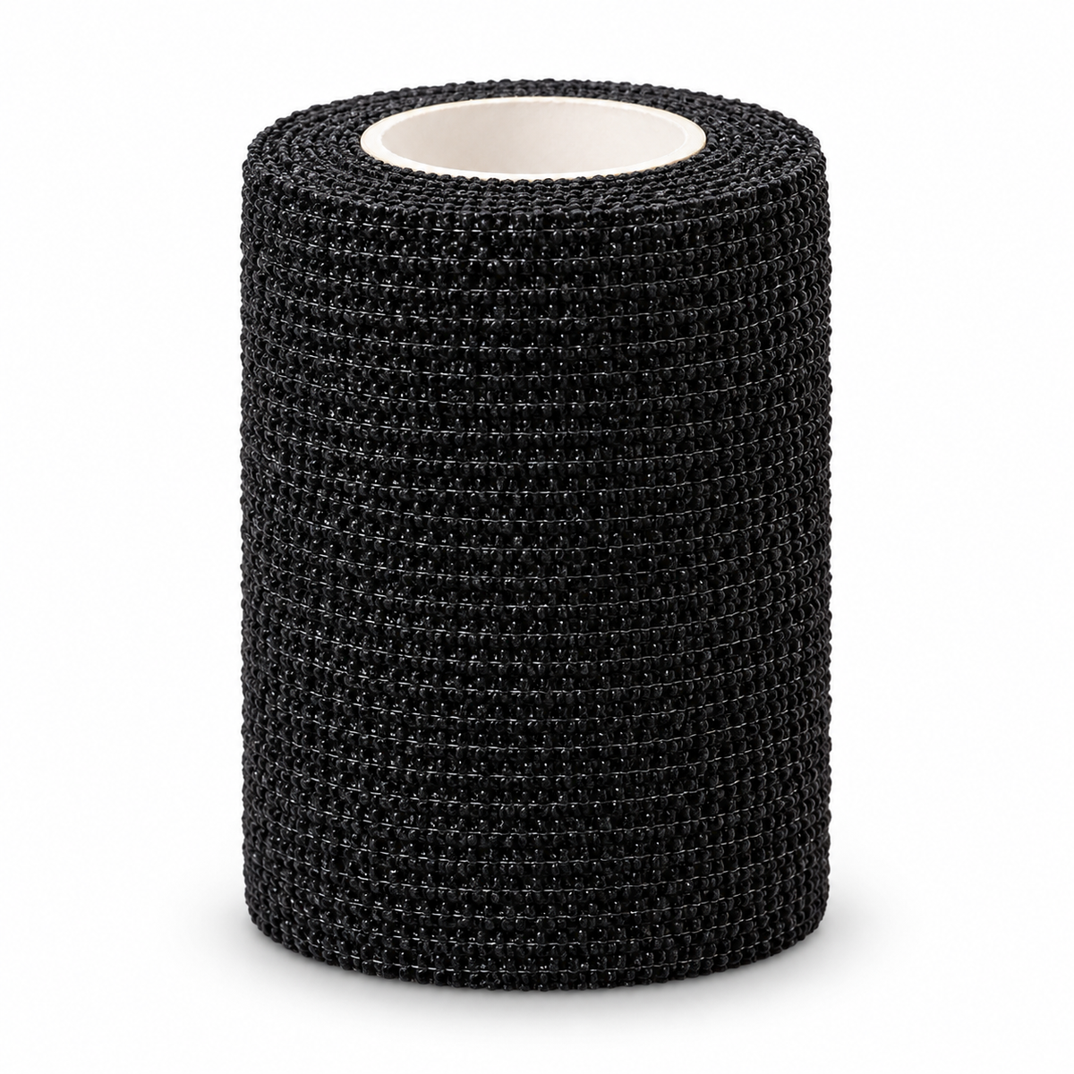Black self adhesive tattoo grip wrap roll on a white background Main image