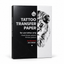 Tattoo transfer paper package on a white background