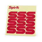 Yellow tattoo transfer paper on a white background