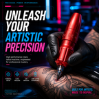 All-in-one pen-style tattoo machine; portable direct-drive tattoo machine; professional equipment for tattoo artists.