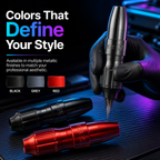All-in-one pen-style tattoo machine; portable direct-drive tattoo machine; professional equipment for tattoo artists.