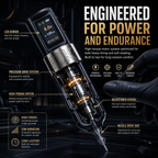 Wireless Rotary Tattoo Pen with Digital Display and Built-in Battery – Features Timer and Jump-Start Functions
