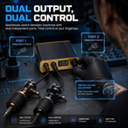 Professional regulated power supply for tattoos, featuring a digital display and adjustable voltage; compatible with tattoo pens.