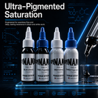 30ml Tattoo Ink Set (4-Bottle Pack: Black & White) – For Lining, Shading, and Highlighting