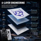 4-Ply Tattoo Transfer Paper (A4) – Tattoo Copy Paper; Consumables for Hand-Drawn or Machine-Printed Tattoo Designs