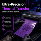 Purple Thermal Tattoo Transfer Paper – Carbonless Stencil Paper for Thermal Tattoo Machines
