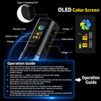 Tattoo Pen with Color Display and Fluted Grip