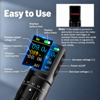Wireless Tattoo Pen with Large Digital Display