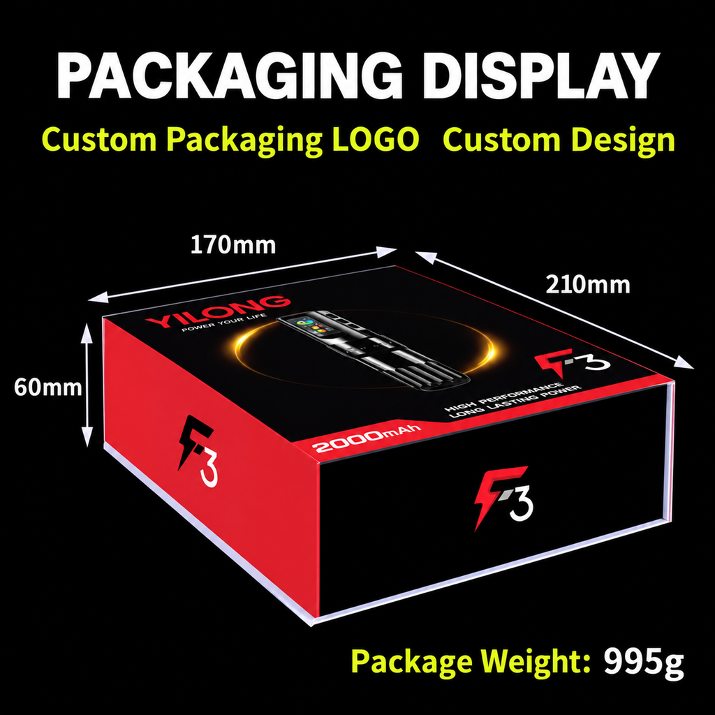 Tattoo Pen with Color Display and Fluted Grip