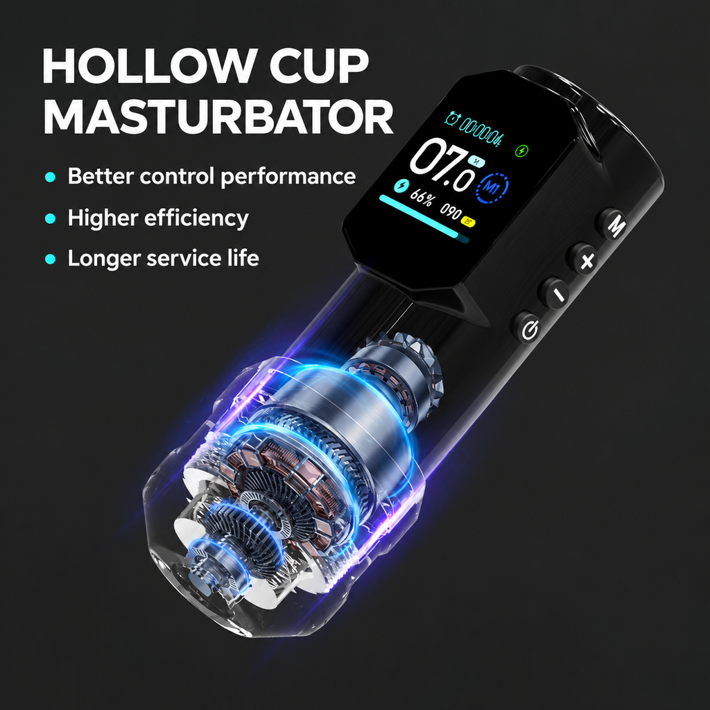 Black Tattoo Pen Kit with Digital Display