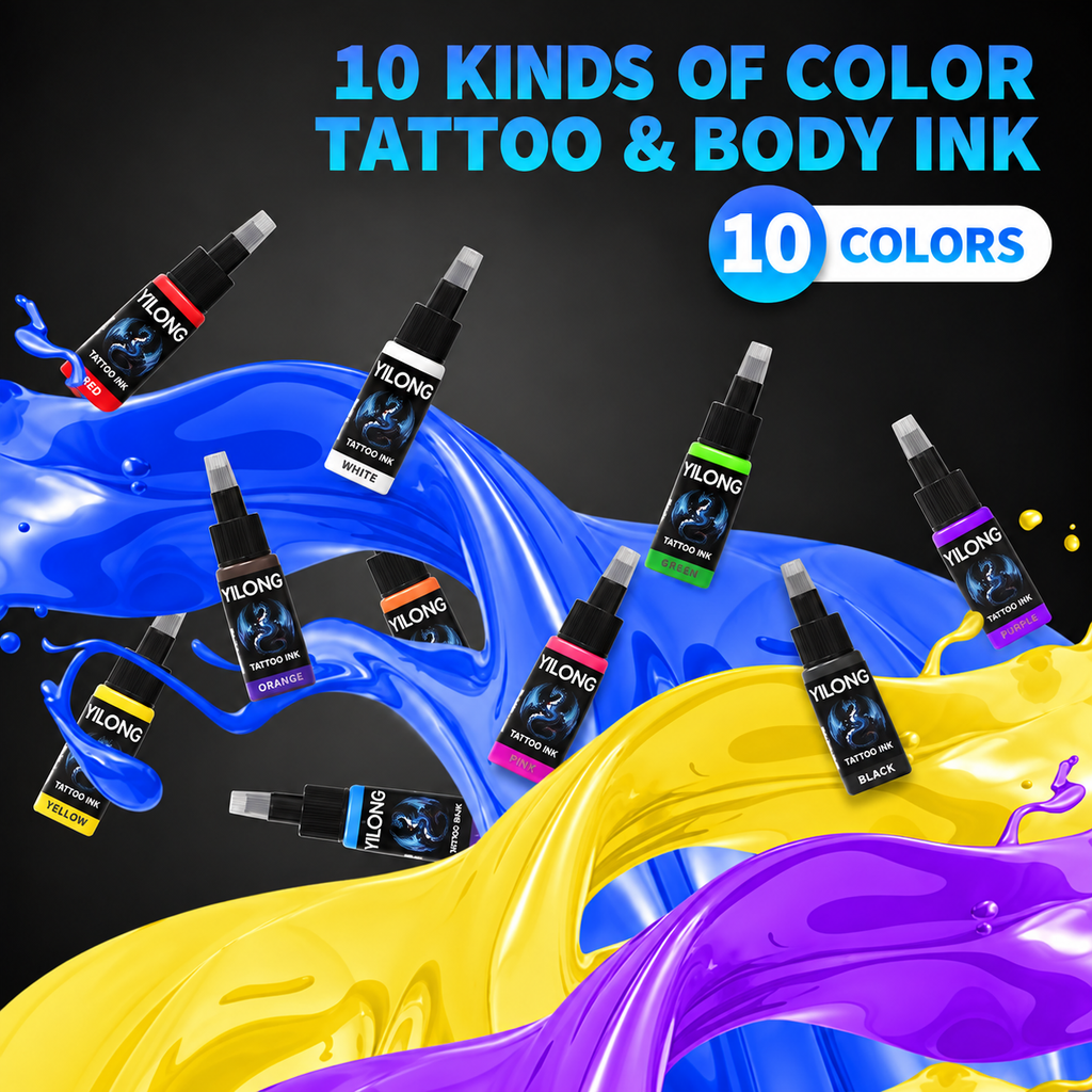 Black Tattoo Pen Kit with Digital Display