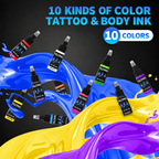 Black Tattoo Pen Kit with Digital Display