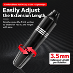 Black Tattoo Pen Kit with Red Accent