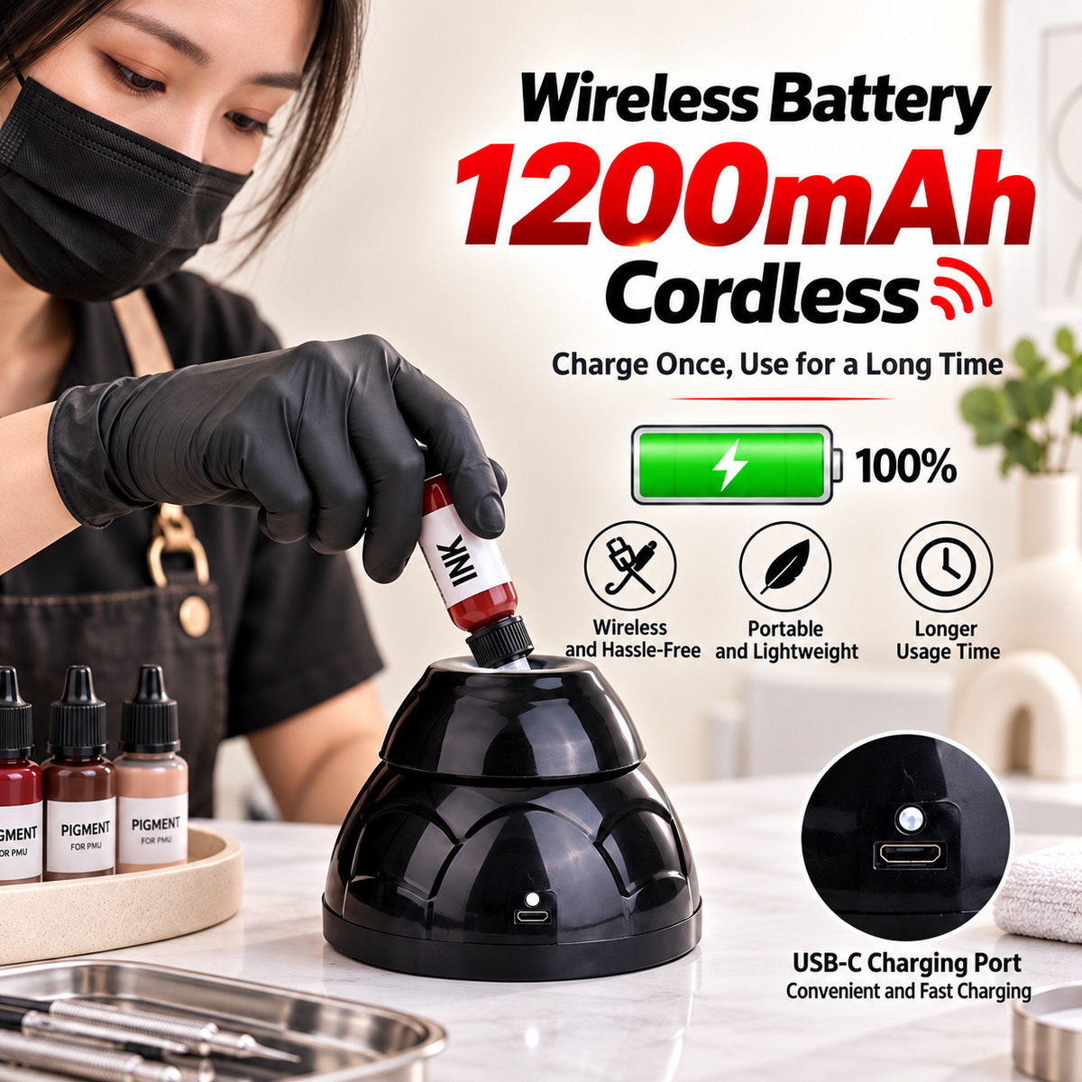 Desktop Tattoo Ink Bottle Mixer